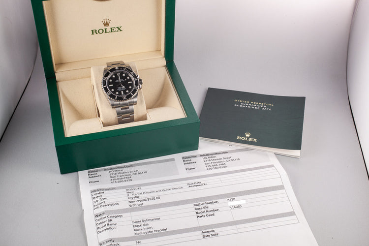 Rolex Submariner 114060 with Box and Booklet
