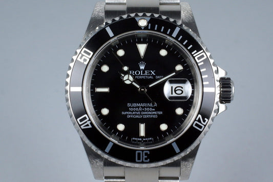 2006 Rolex Submariner 16610 with Box and Papers