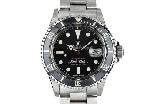1972 Rolex Red Submariner 1680 Mark 6 Dial