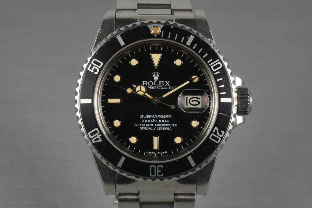 1984 Rolex Submariner 16800 with Box and Papers
