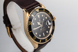 1986 Rolex 18K Gold Submariner 16808