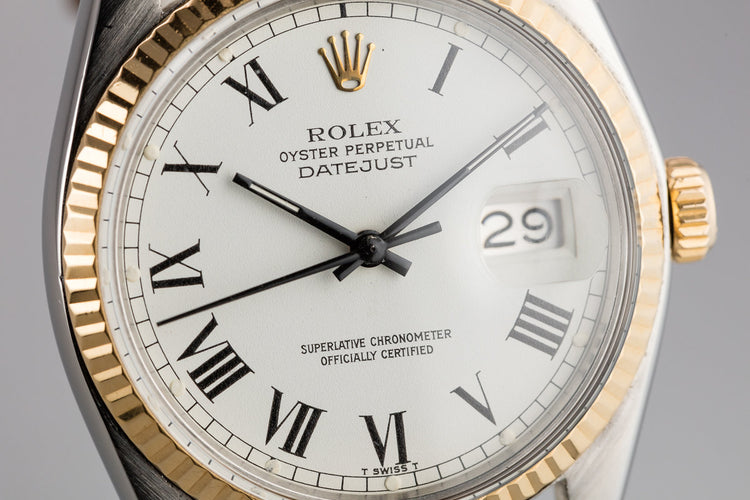 1978 Rolex Two-Tone DateJust 16003 White Large Roman Numeral Dial