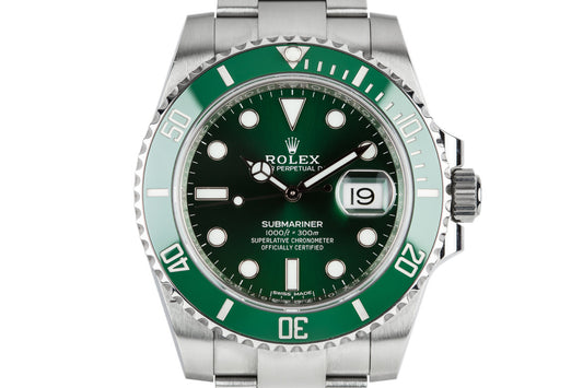 2017 Rolex Submariner "Hulk" 116610LV with Box and Papers