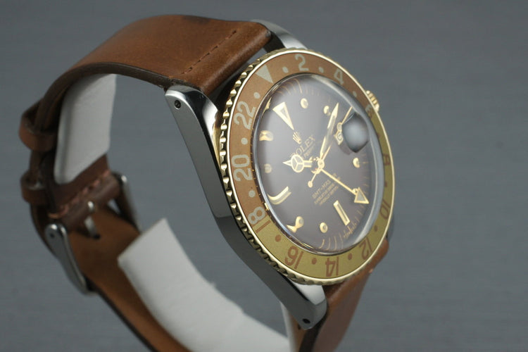 1974 Rolex Two Tone GMT 1675 with Root Beer Dial