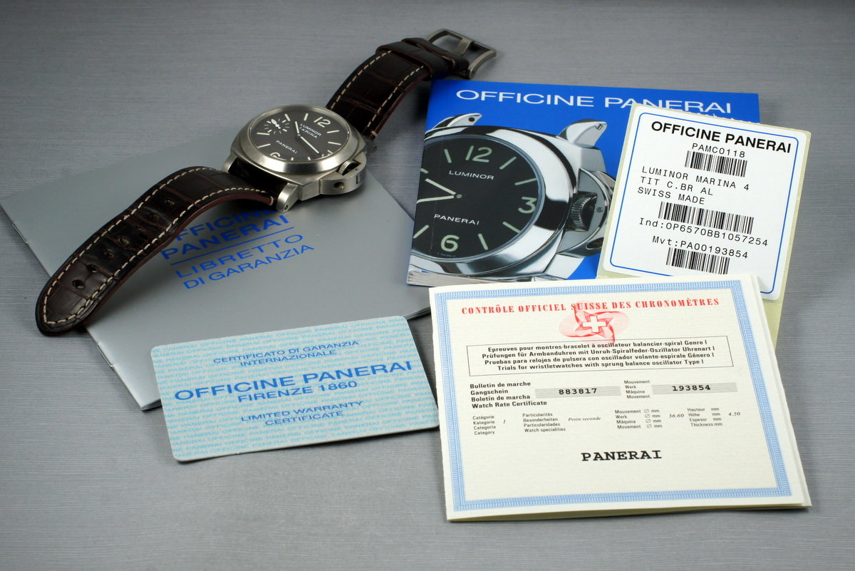 Panerai on sale pam 118