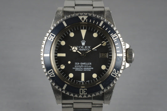 1979 Rolex Sea Dweller 1665 with Rail Dial