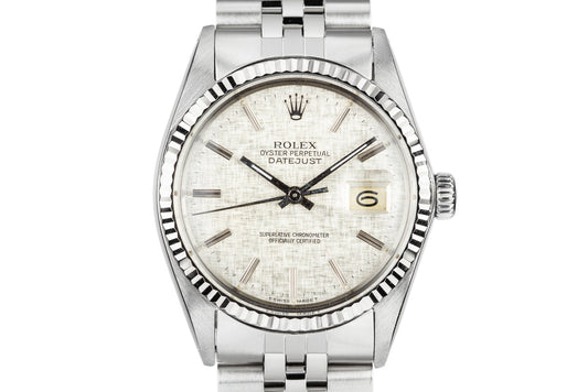 1984 Rolex DateJust 16014 Silver Linen Dial