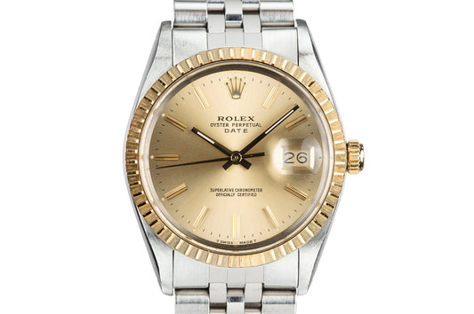 1985 Rolex Two-Tone Date 15053 with Box and Papers