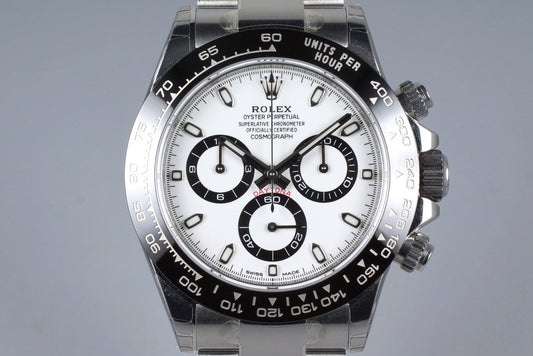 2016 Rolex Ceramic Daytona 116500LN White Dial with Box and Papers MINT