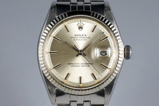 1972 Rolex Datejust 1601 Silver Dial