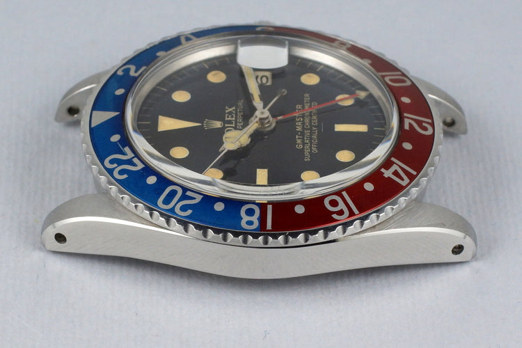 1963 Rolex GMT 1675 PCG Gilt Chapter Ring Underline Dial