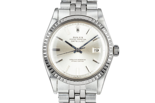 1970 Rolex DateJust 1603 No Lume Silver Dial