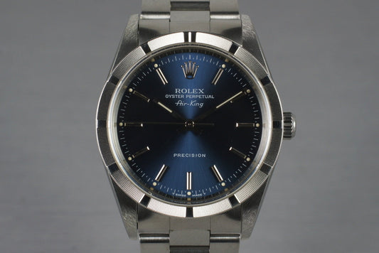 1997 Rolex Air-King 14010 Blue Dial