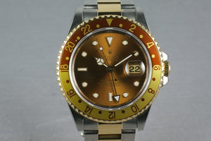 Rolex Two Tone GMT Master II 16713 Root Beer