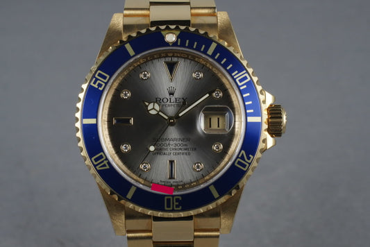 2008 Submariner Submariner 16618 with Gray Serti Dial