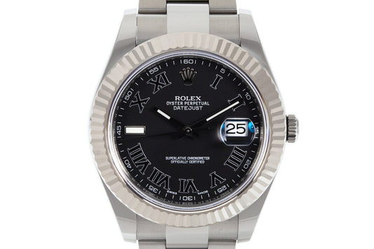 2017 Rolex Datejust 116334 Gray Roman Dial with Box and Papers