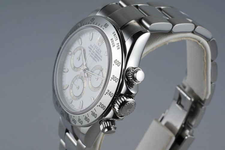 2002 Rolex Daytona 116520 White Dial with Box and Papers