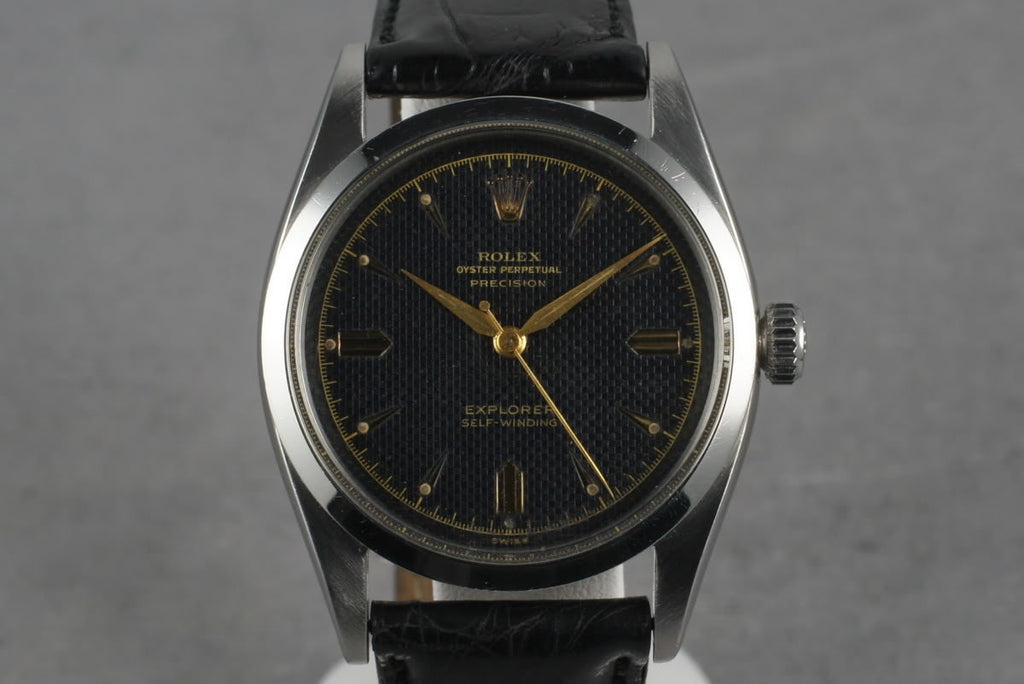 1953 Rolex Explorer 6298 with Gilt Waffle Dial
