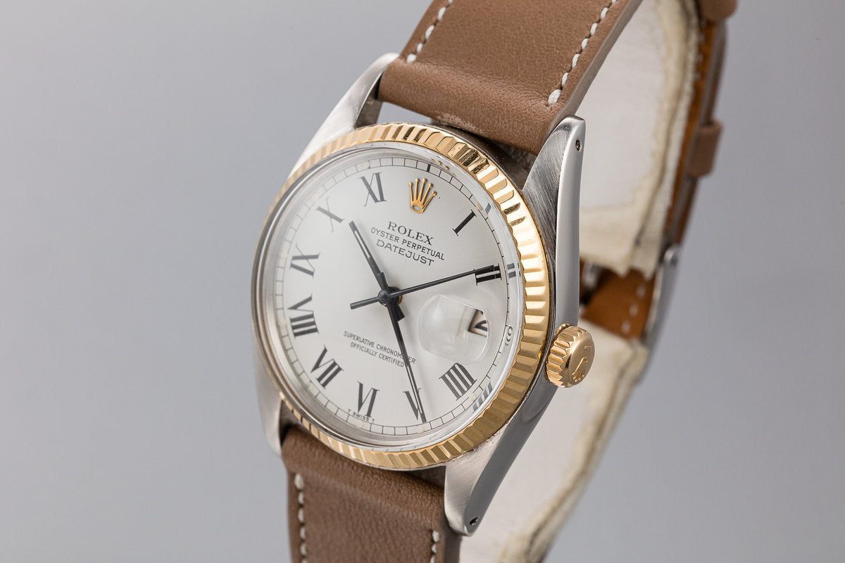 HQ Milton - 1978 Rolex Two-Tone DateJust 16003 White Large Roman