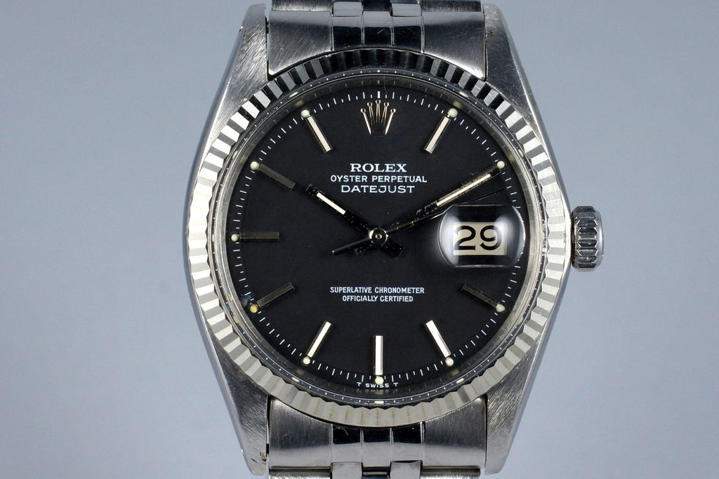 1969 Rolex DateJust 1603 Matte Black Dial