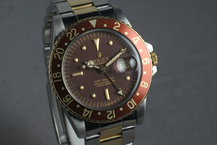 1978 Rolex Mens 1675F GMT with Box and French Papers