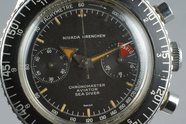 1960’s Navada Grenchen ChronoMaster Aviator Sea Diver 9812