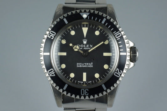 1967 Rolex Submariner 5513 Meters First Dial