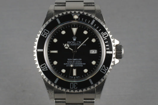 2006 Rolex Sea Dweller 16600 with   Box and Guarantee Papers