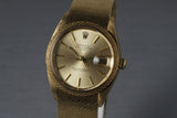 1982 Rolex Solid 18K Date 1514 with Rare Rolex Band