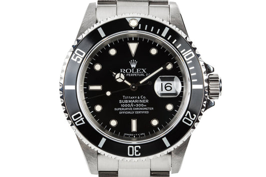 1995 Rolex Submariner 16610 "Tiffany & Co." Dial