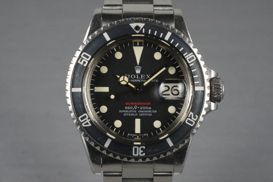 1970 Rolex Red Submariner 1680 Mark IV