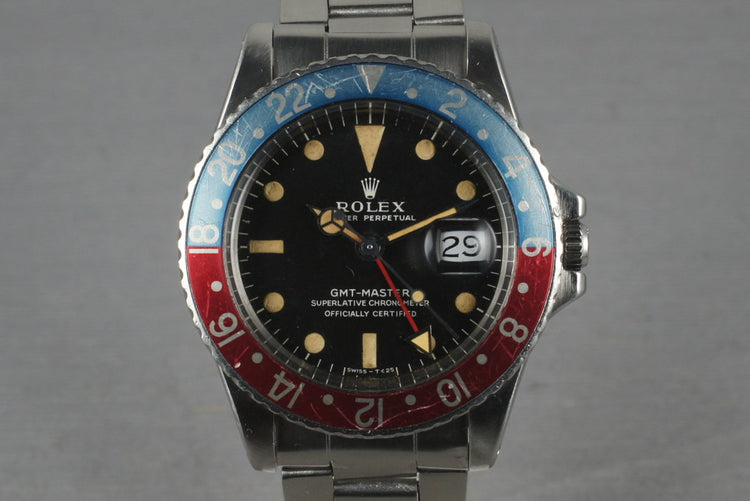 1968 Rolex GMT-Master Ref: 1675 with Mark 1 dial