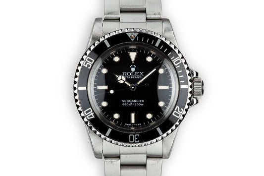 1985 Rolex Submariner 5513 with Glossy Spider Cracked Dial