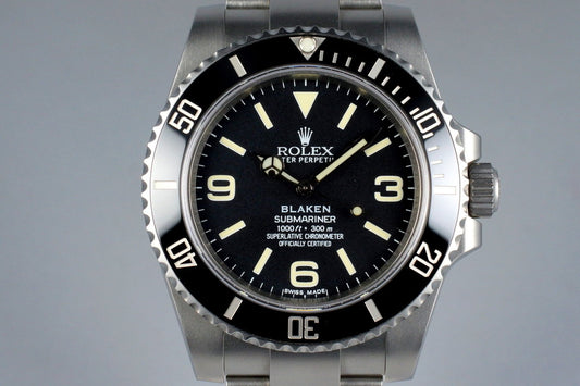 2013 Blaken Rolex Submariner ‘Explorer Dial’ with Blaken Box and Papers
