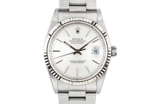 2000 Rolex DateJust 16234 Tapestry Dial with Box and Papers