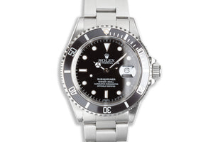 1999 Rolex Submariner 16610 with Box & Papers 