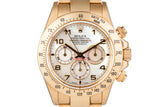 1999 Rolex 18K YG Daytona with Mother of Pearl Dial and Box and Papers