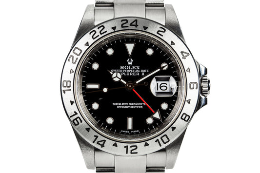 2000 Rolex Explorer II 16570 Black Dial