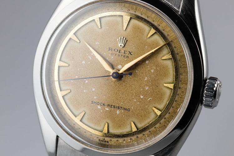 1955 Rolex Oyster 6480 with No Lume "Banana" Dial