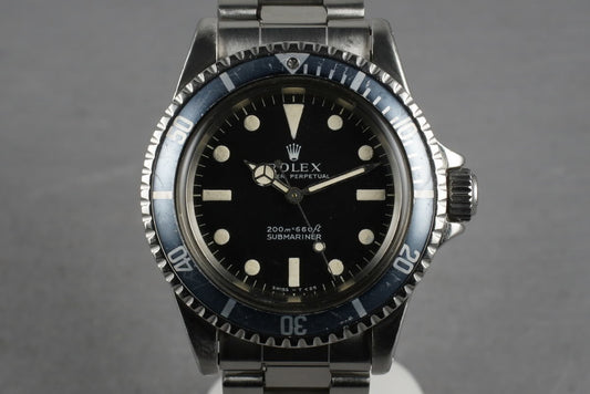 1967 Rolex Submariner 5513 with Meters First Dial with Faded Insert