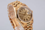1995 Rolex 18K YG Day-Date 18238 Gold Dial