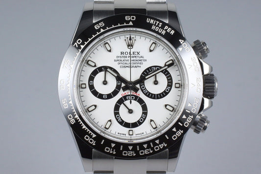 2016 Rolex Ceramic Daytona 116500LN White Dial with Box and Papers