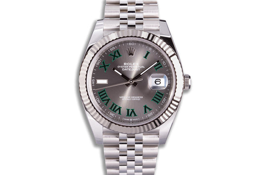 2021 Rolex Datejust 126334 Wimbledon 41mm with Box, Card, Booklets & Hangtags