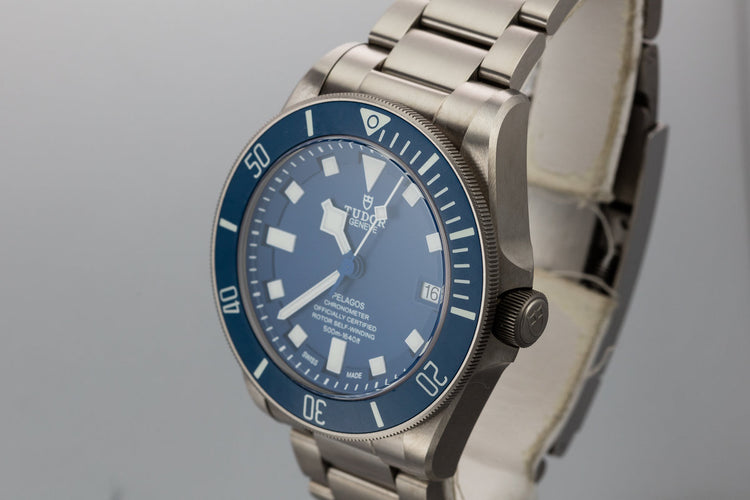 2018 Tudor Pelagos 25600TB Blue Dial with Box and Papers