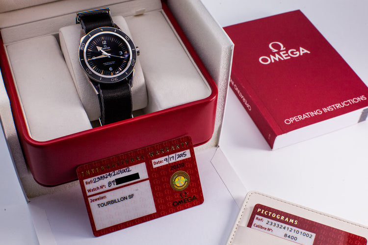 2015 Omega Seamaster Co-Axial Chronometer with Box and Papers