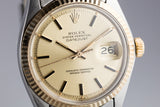 1978 Rolex Two-Tone DateJust 1601 Champagne Dial with Box and Papers