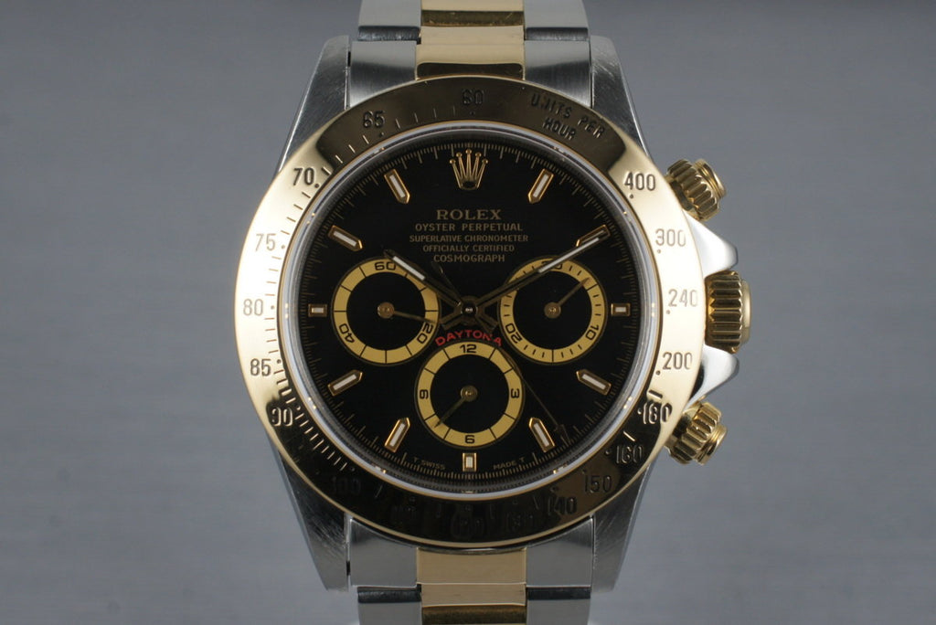 1995 Rolex Two Tone Zenith Daytona 16523 with Box and Papers