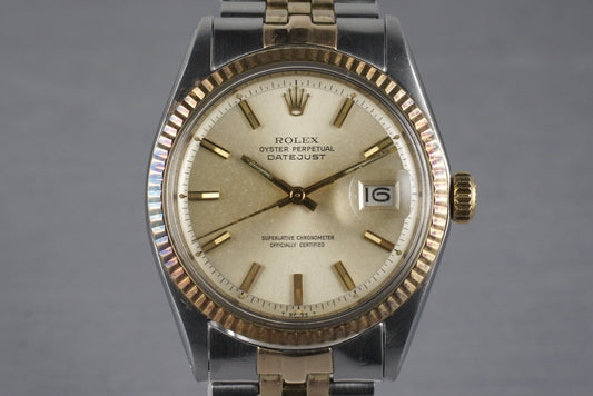 1970 Rolex Two Tone DateJust 1601 with Silver Dial