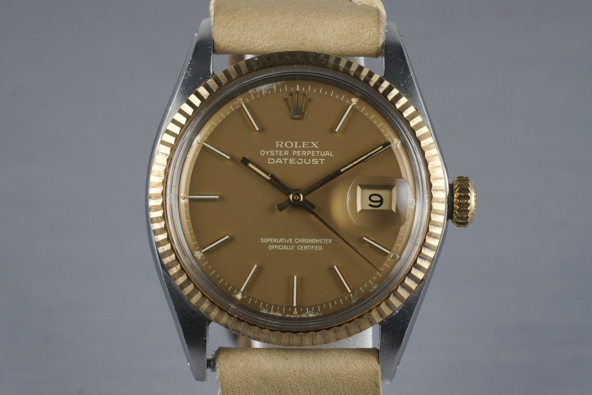 HQ Milton 1971 Rolex Two Tone DateJust 1601 with Brown Dial