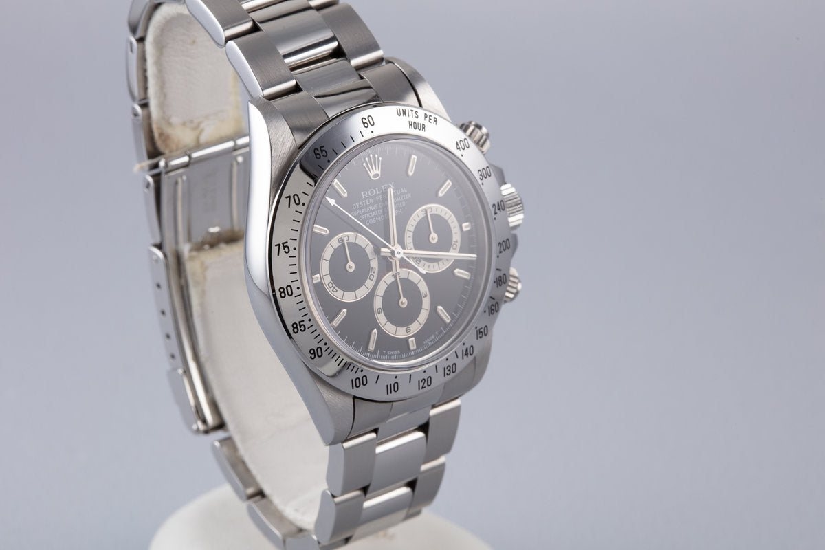 HQ Milton - 1995 Rolex Zenith Daytona 16520 Black Dial with HQ Milton - 1995 Rolex Zenith Daytona 16520 Black Dial with